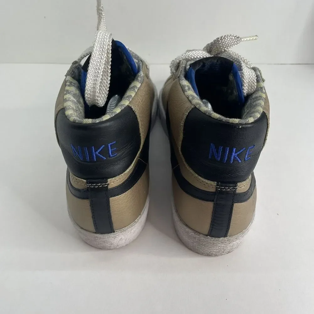 Nike Mens Blazer High Premium 316397-901 Gold Basketball Shoes Sneakers Size 9.5